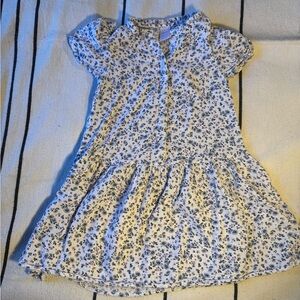 Nordstrom Blue and White Floral Kids Dress